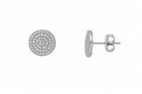 Ohrringe Dame in Gold Zircone PIATTINI ZIRCONI